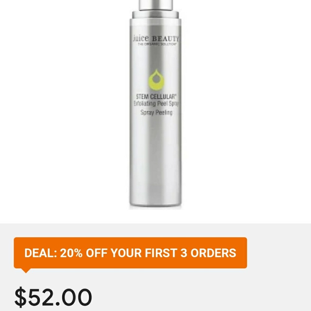 Stem cellular exfoliating peel spray